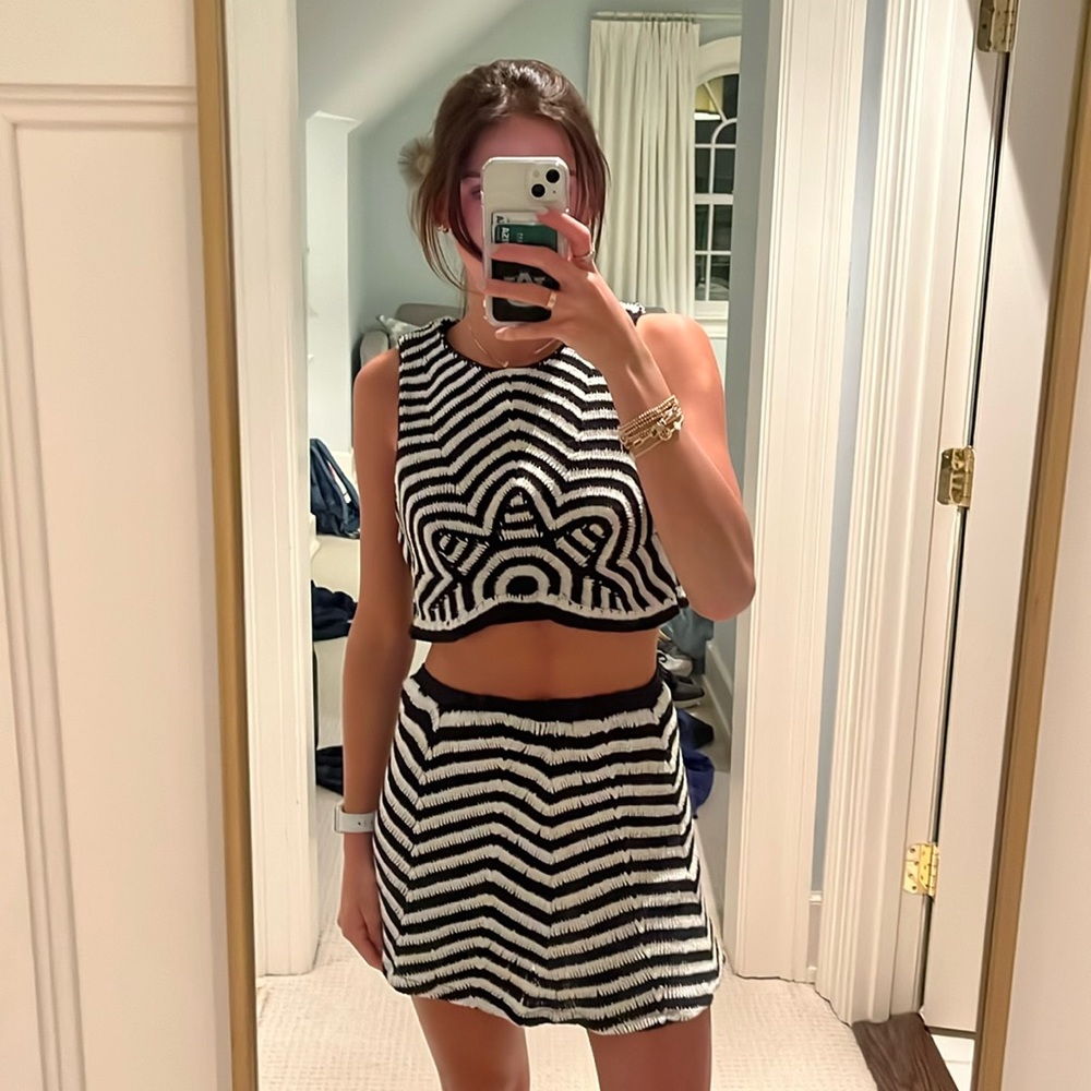 Saylor Black And White Patterned Set - image 1